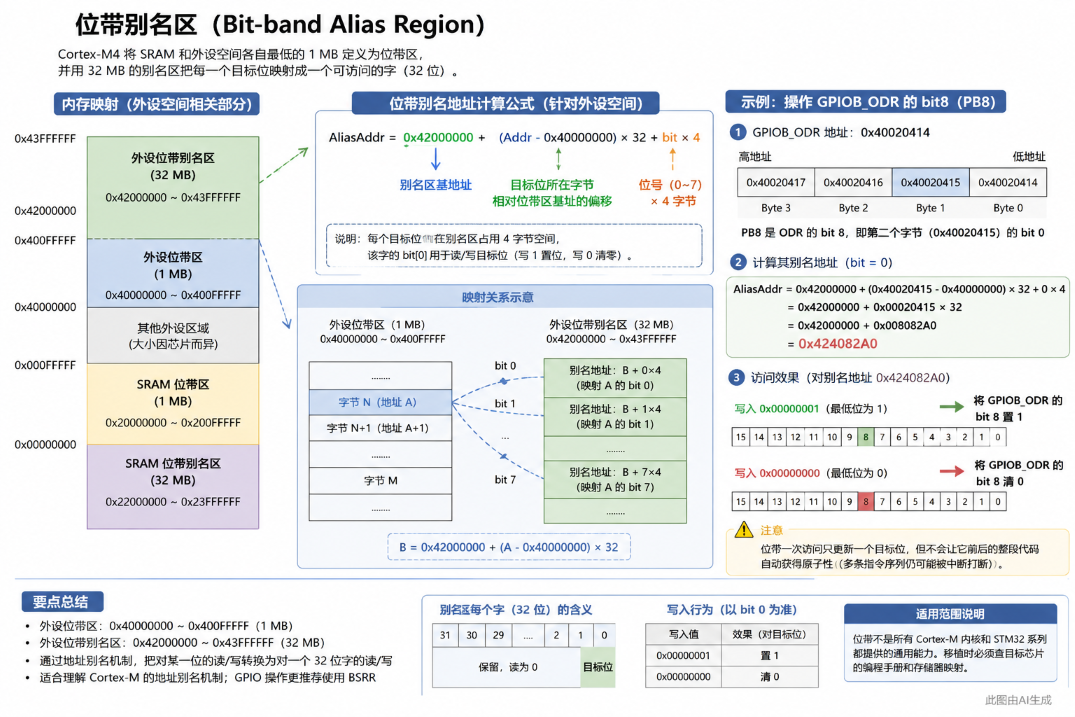 位带别名区示意图