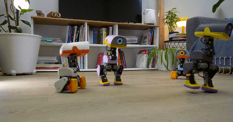 MicroDuck 双足行走演示