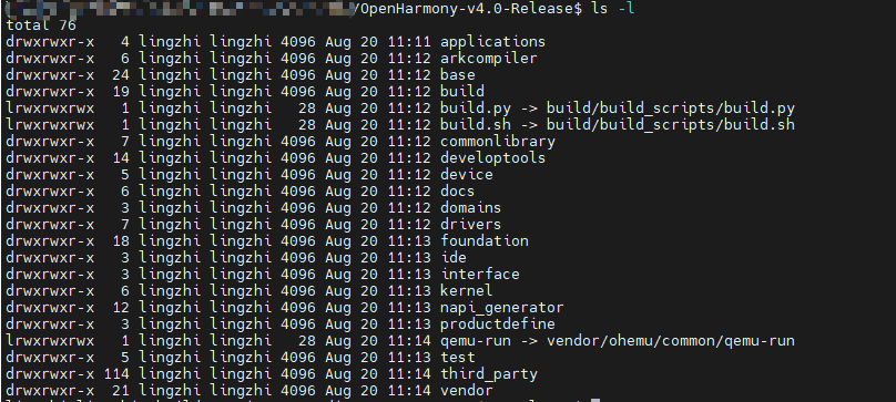 OpenHarmony-v4.0-SDK目录内容